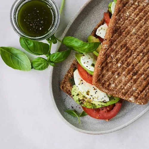 een mozzarella sanwich